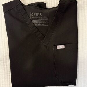 Figs Black catrina Scrub Top